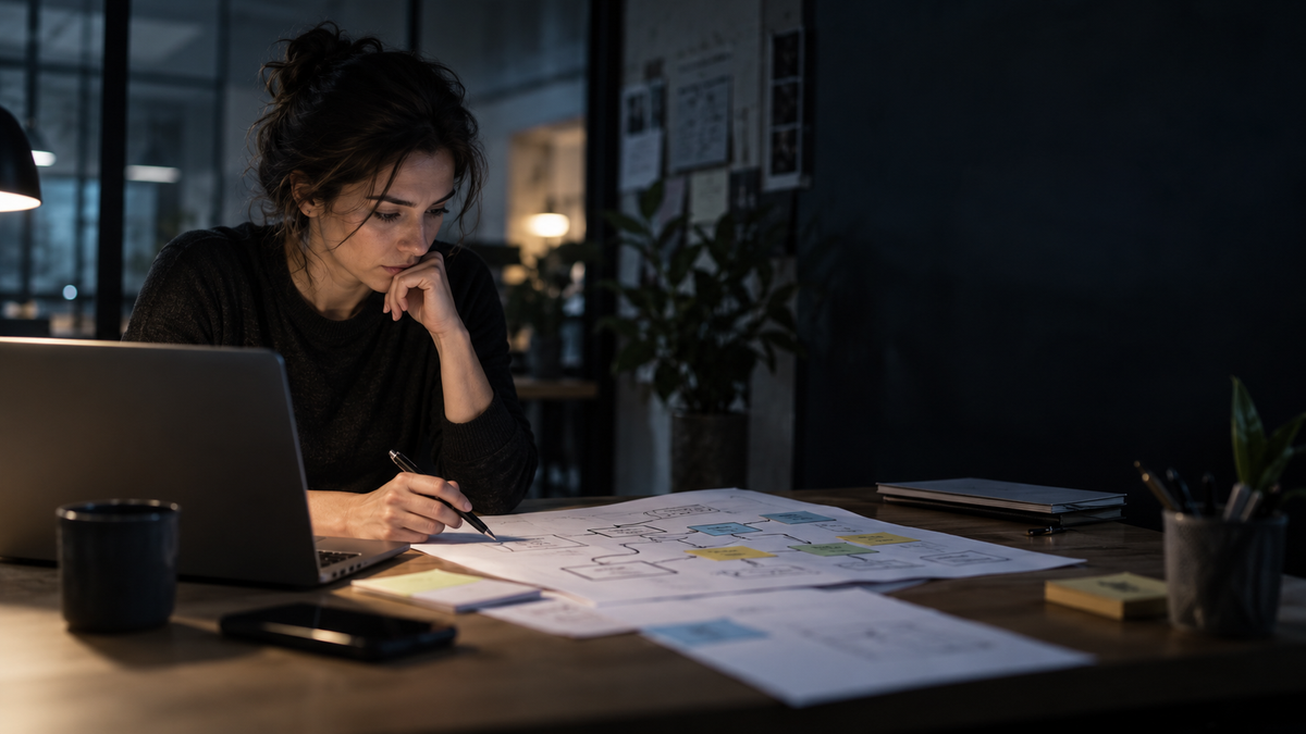 Analyst planning a practical digital workflow